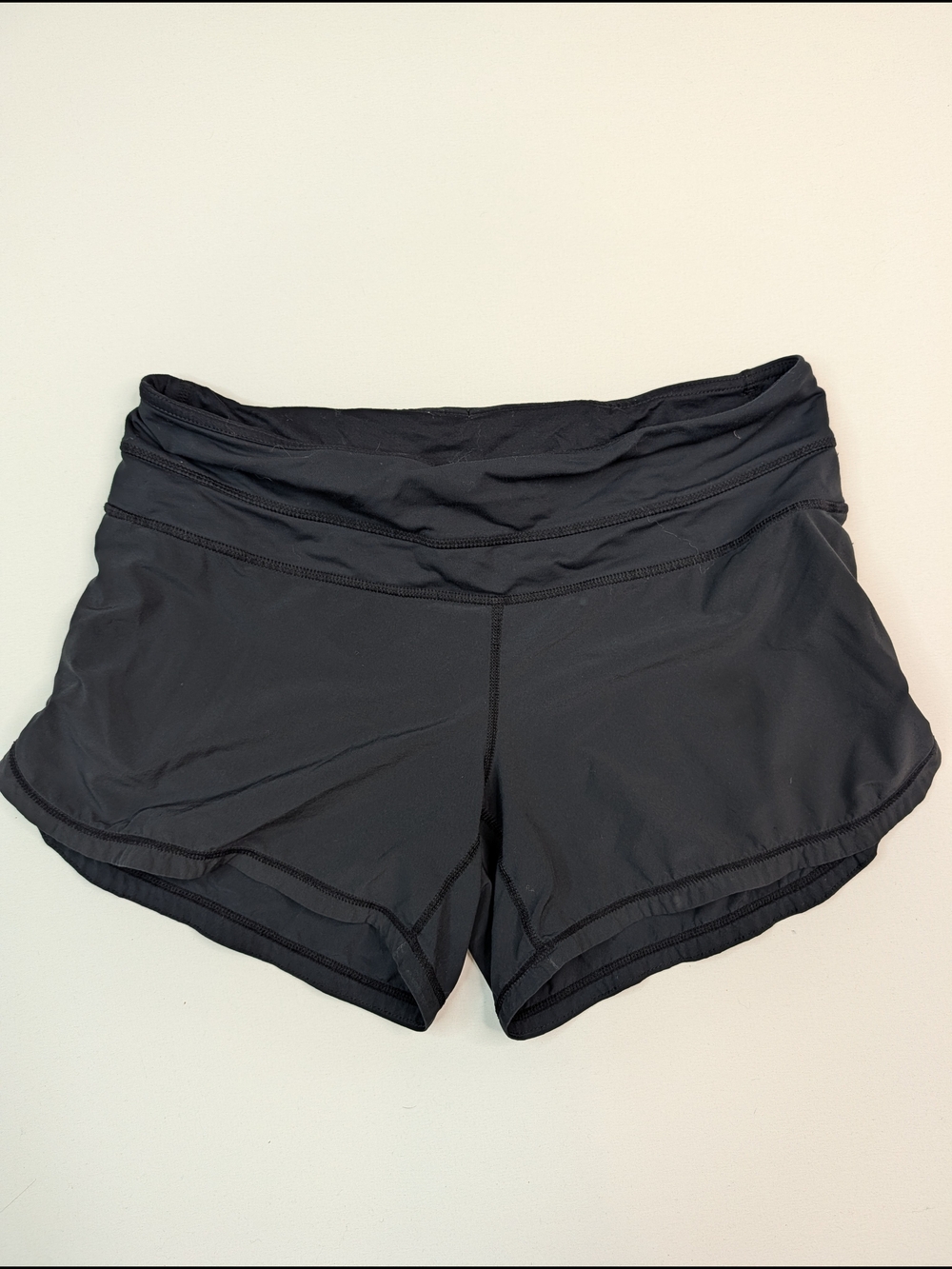 lululemon athletica Black Women's Athletic Shorts - Foldover Waistband